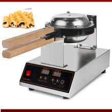 Commercial round shaped waffle making machine flip round waffle maker snack equipment electric waffle oven